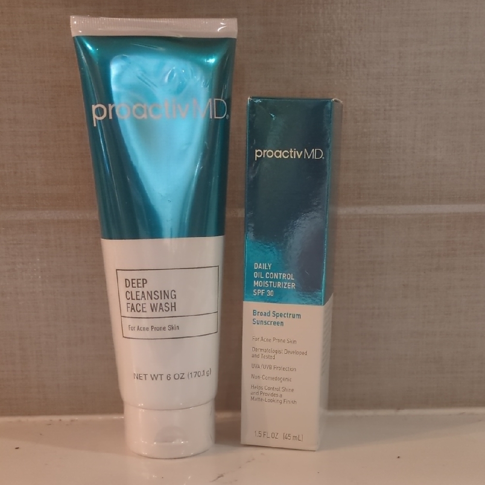 Proactiv Deep Cleansing Face Wash, Proactiv  Oil Control Moisturizer SPF 30